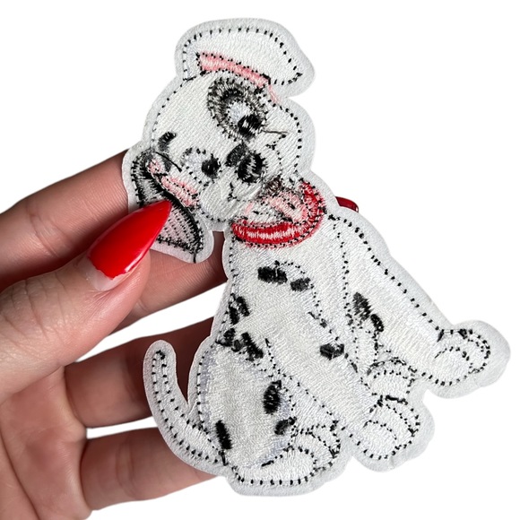 Dalmatian Dog White Spotted Puppy Disney Inspired 101 Dalmatians Iron-On Patch - Picture 3 of 4
